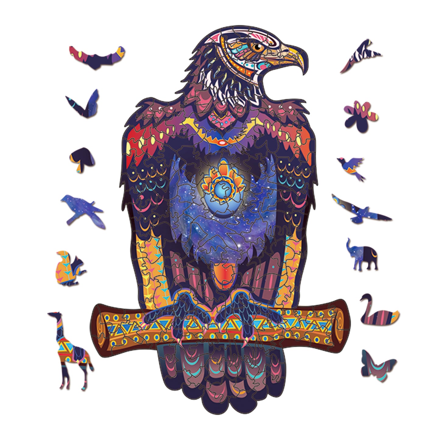 Rompecabezas de madera-Águila