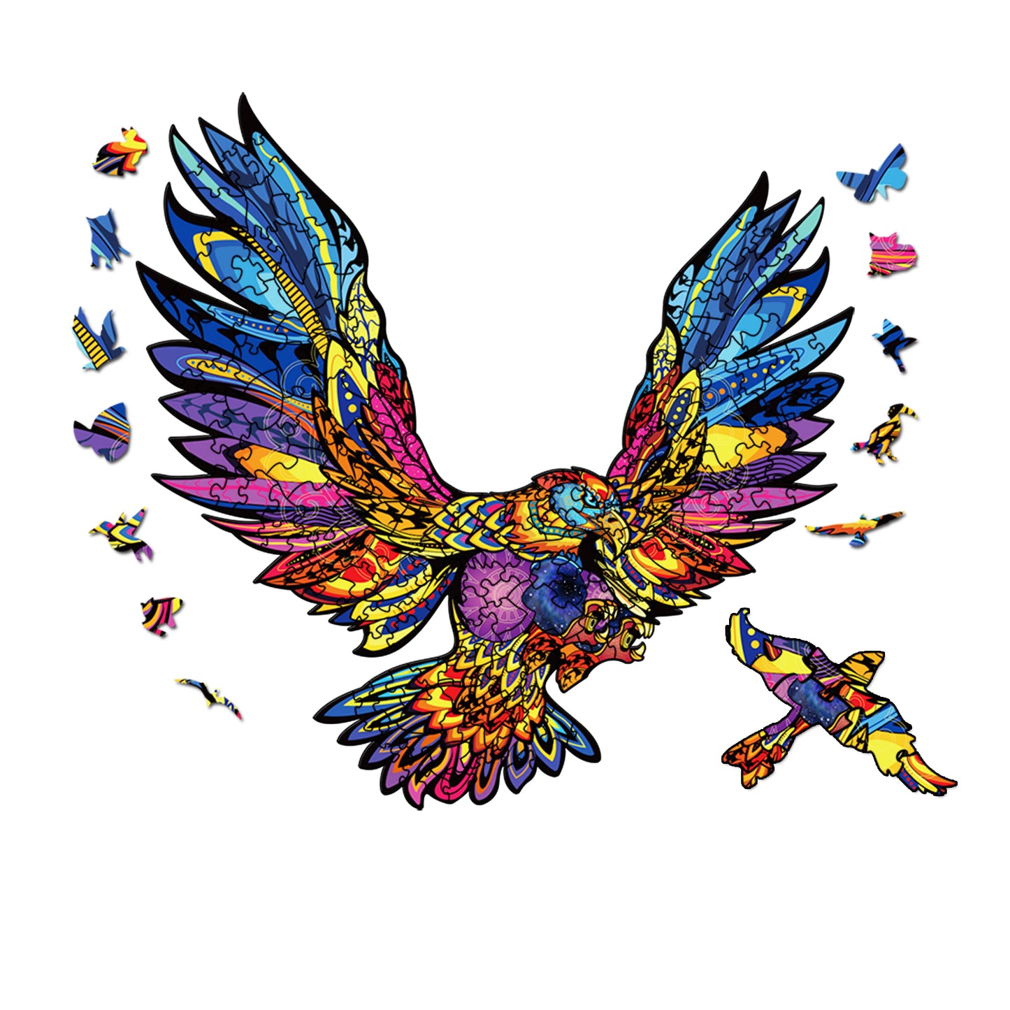 Rompecabezas de madera-Águila rey