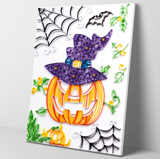 Kit de pintura de filigrana de papel - Calabaza de Halloween ( 16*20inch )