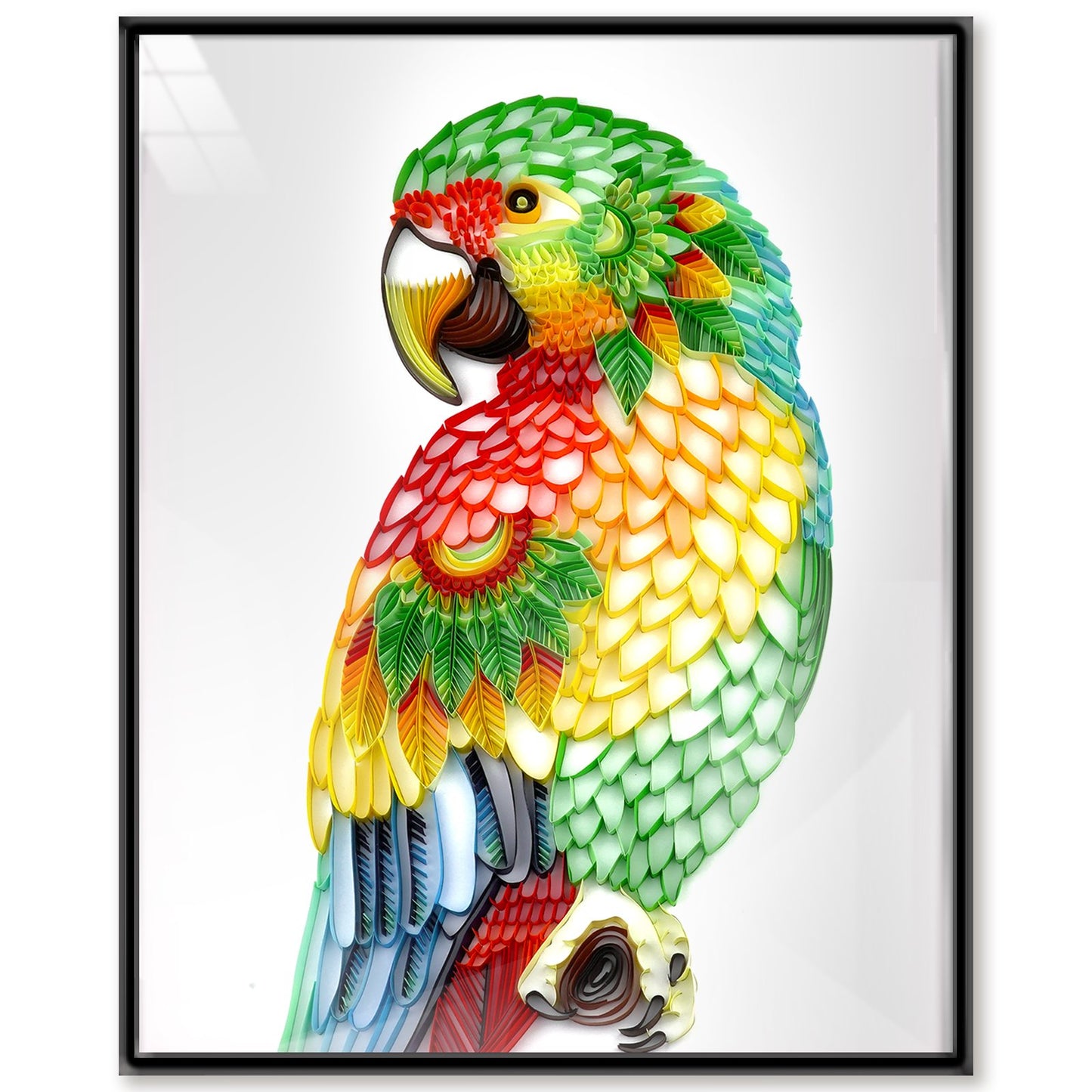 Kit de pintura de filigrana de papel - Rainbow Parrot( 16*20inch )
