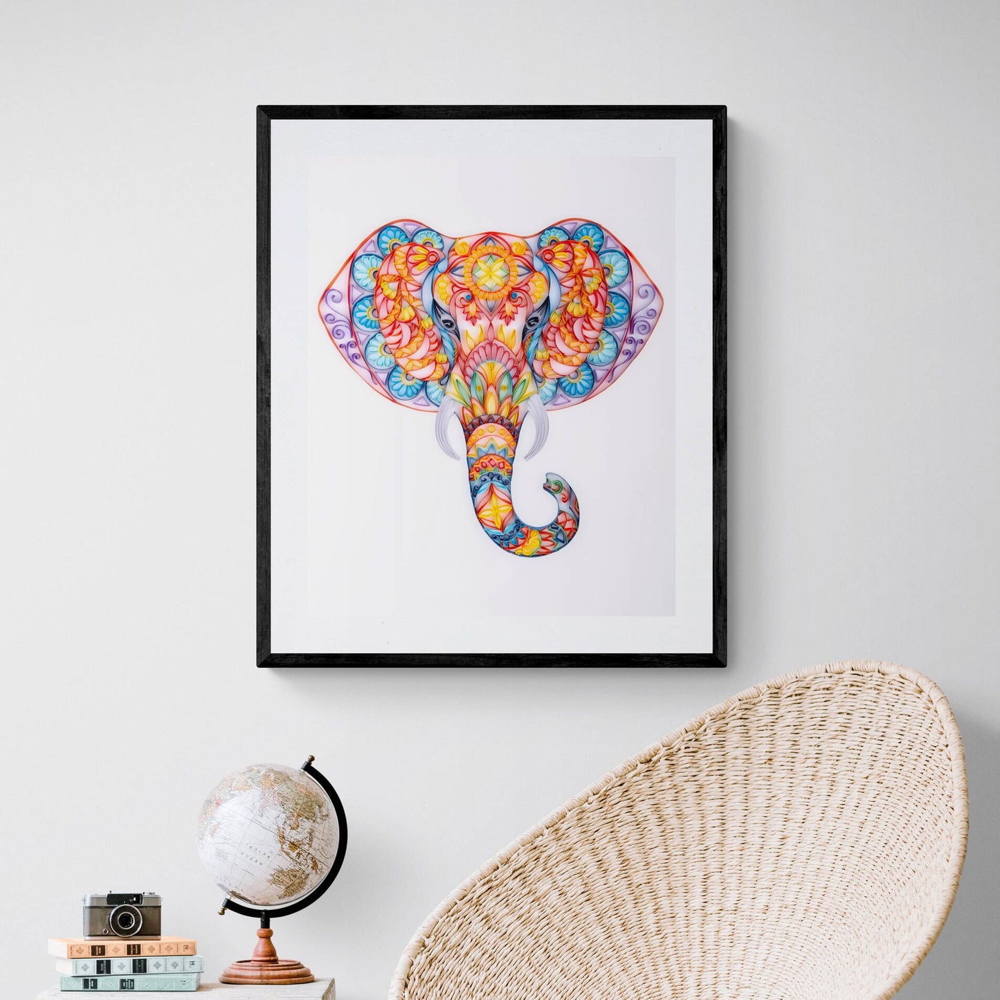 Kit de pintura de filigrana de papel - Elefante mágico ( 16*20 inch )