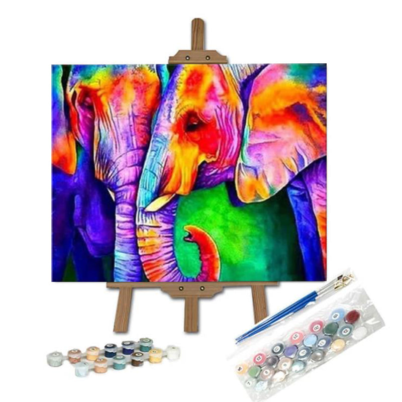 Tres elefantes de colores-helnee