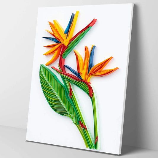 Kit de pintura de filigrana de papel - Ave del paraíso ( 8*10 inch )