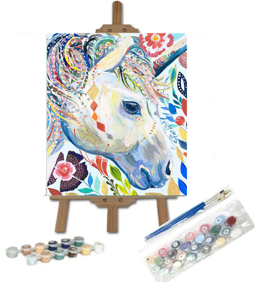 Retrato colorido del  caballo