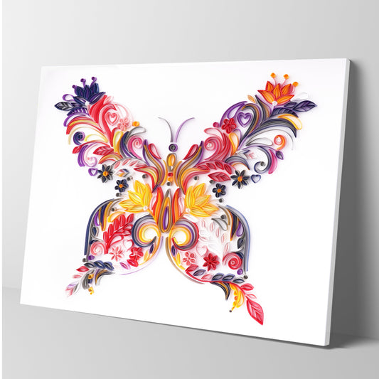 Kit de pintura de filigrana de papel - Mariposa floreciente ( 16*20 inch )