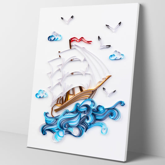 Kit de pintura de filigrana de papel - Navegación suave ( 16*20inch )