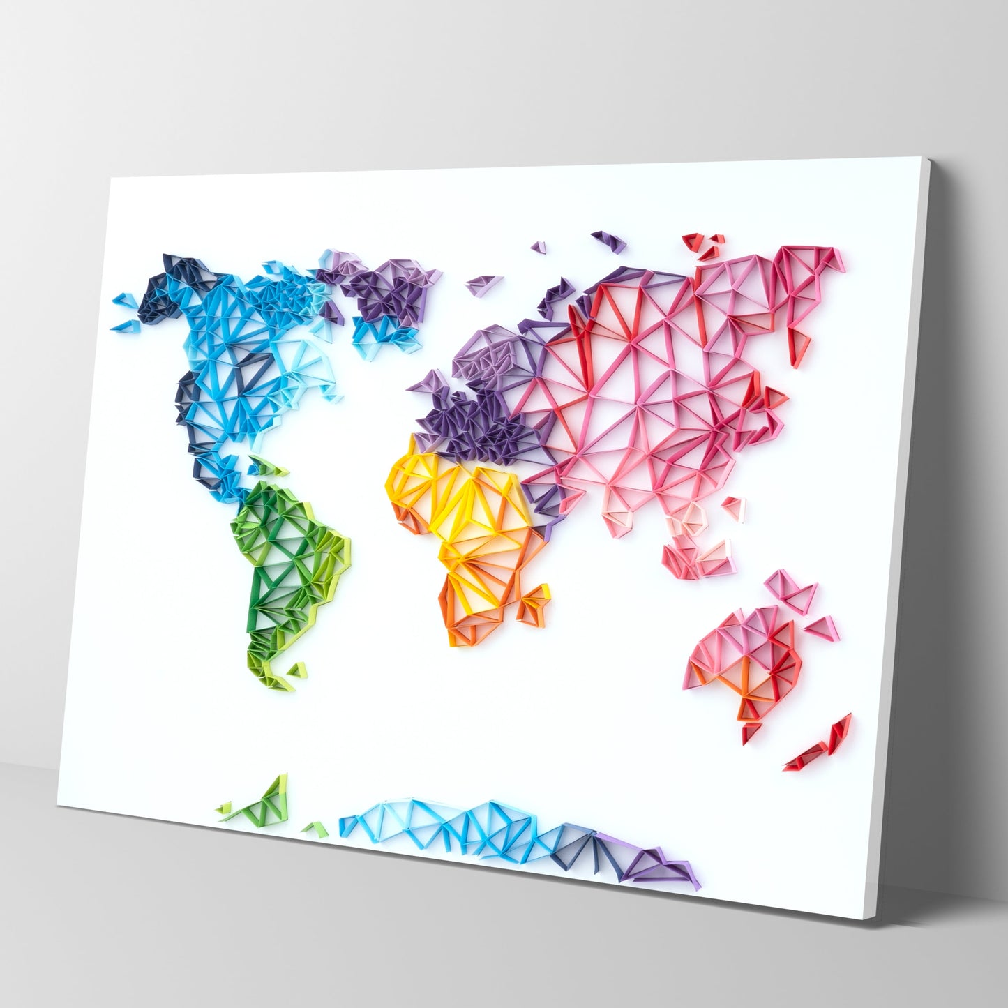 Kit de pintura de filigrana de papel - Mapa del mundo  ( 16*20inch )