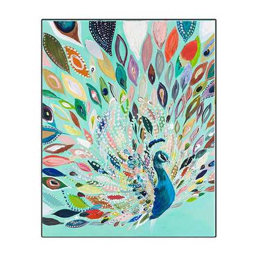 Retrato colorido del  pavo