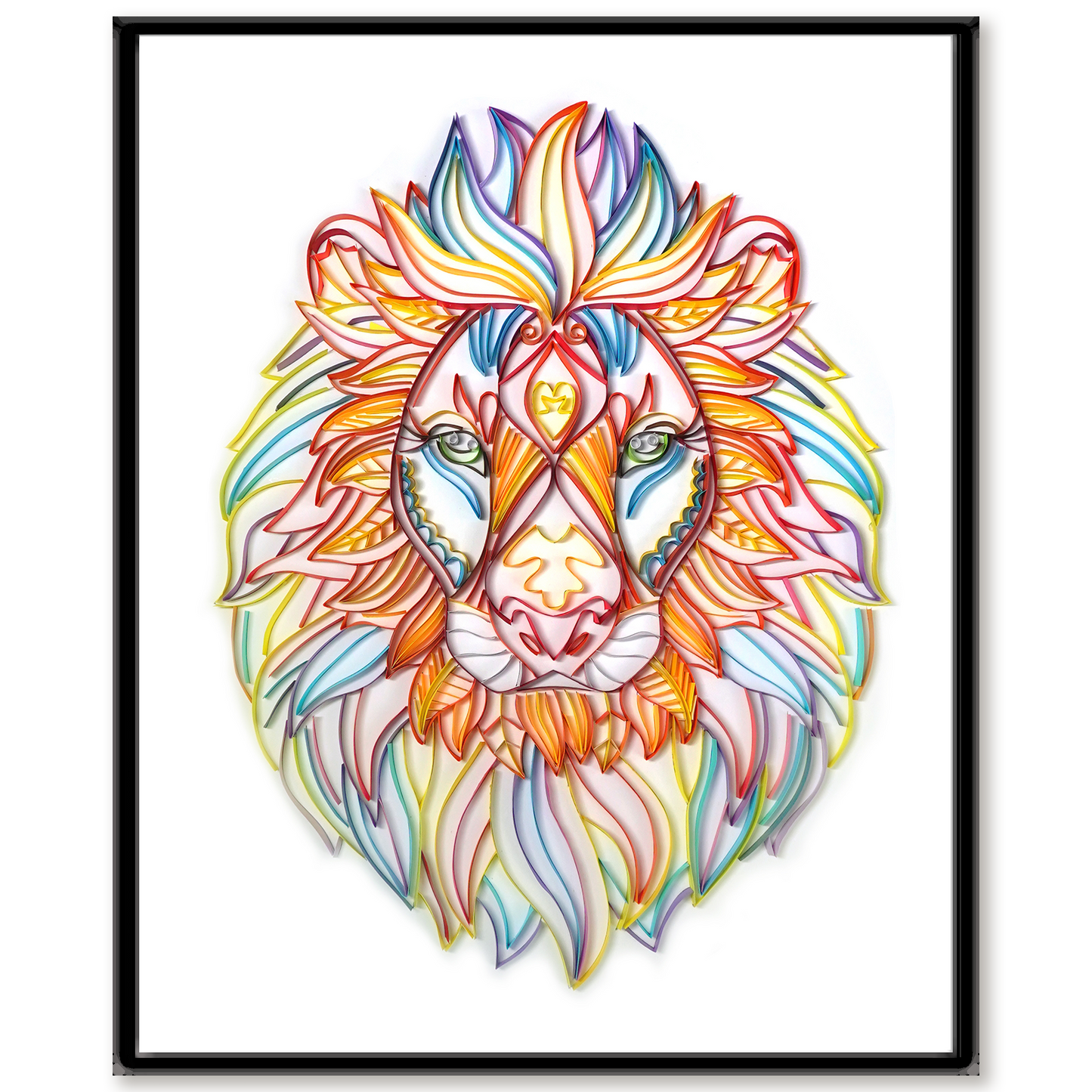 Kit de pintura de filigrana de papel - Majestic Lion ( 16*20inch )