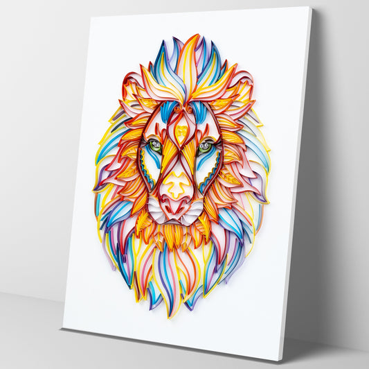 Kit de pintura de filigrana de papel - Majestic Lion ( 16*20inch )