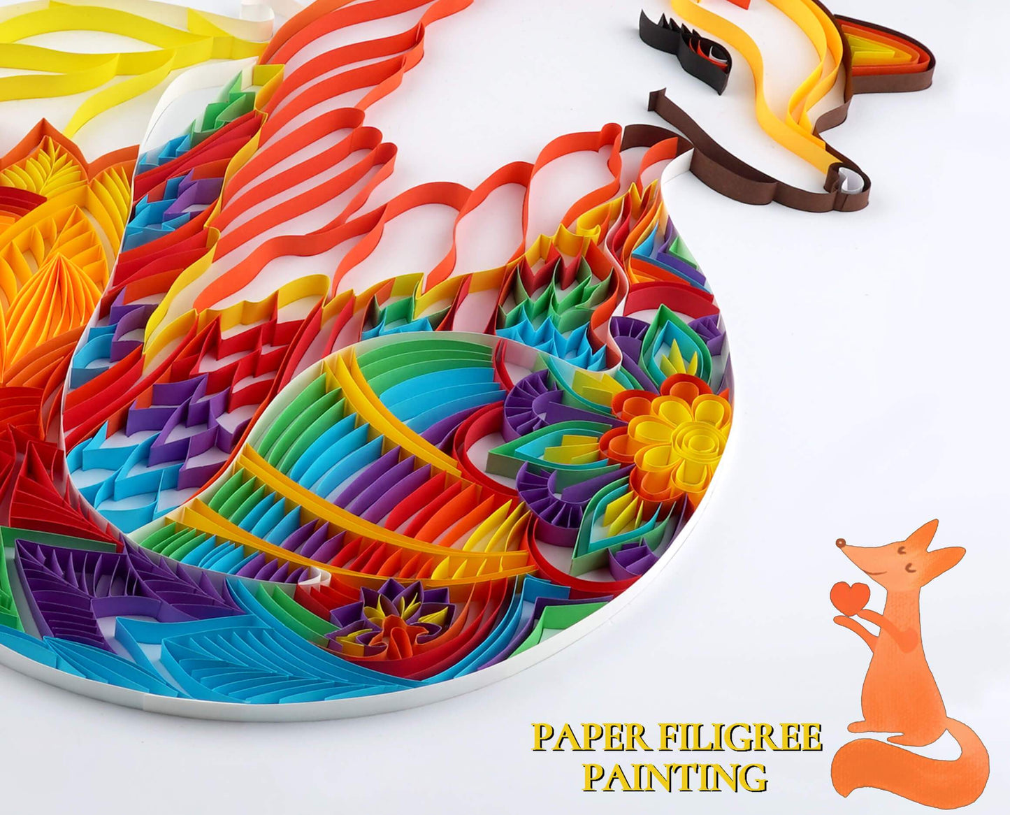 Kit de pintura de filigrana de papel - Fox ( 16*20inch )