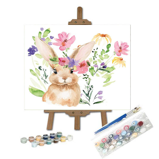 Conejo en las flores