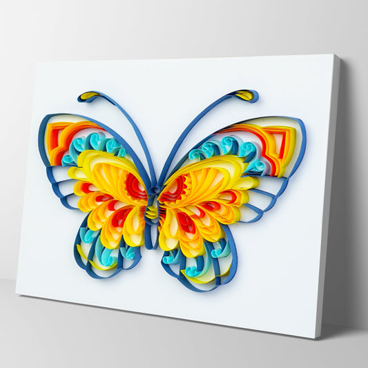 Kit de pintura de filigrana de papel - Mariposa azul ( 8*10 inch )