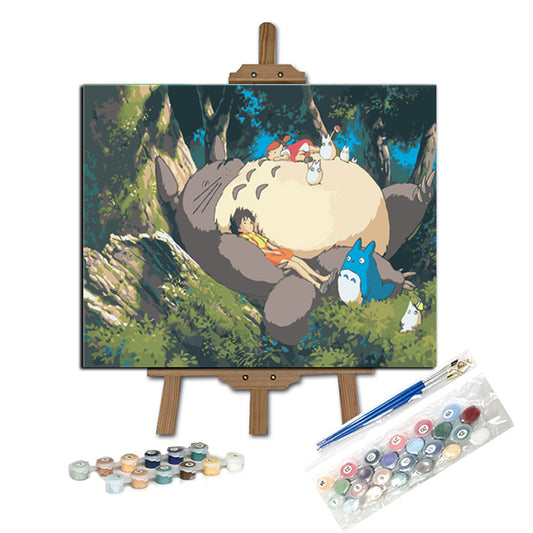 DIY PINTAR POR NÚMEROS Totoro