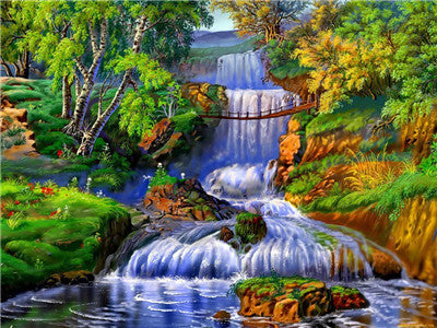 Pintar con numeros Cataratas Cascade