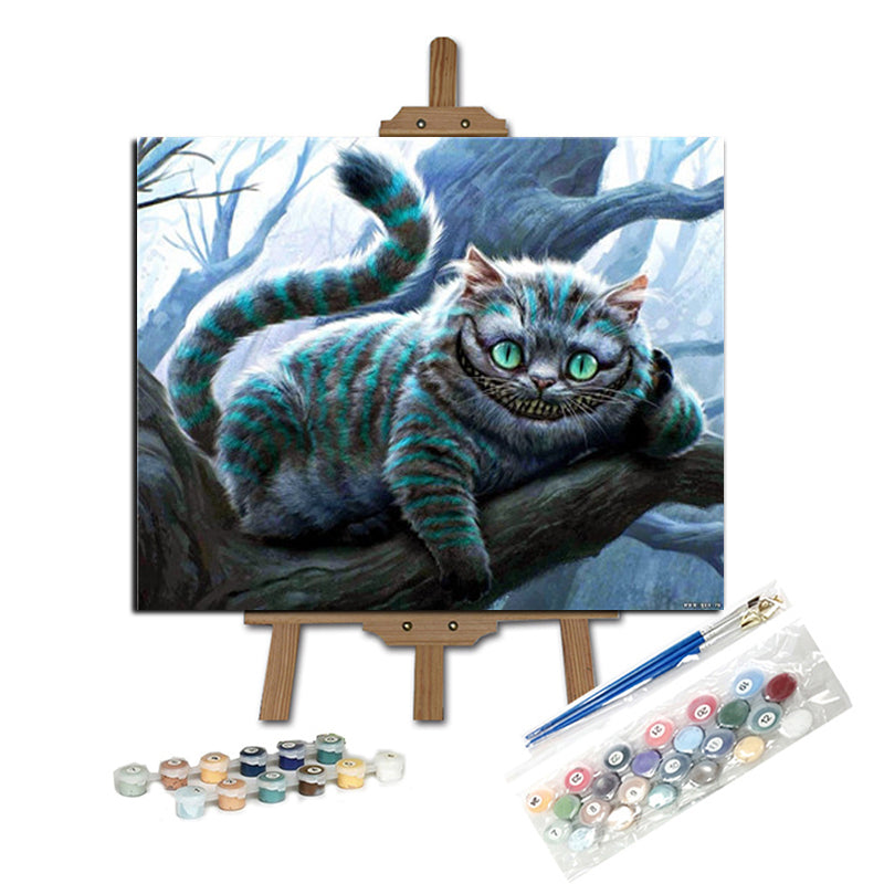 DIY PINTAR POR NÚMEROS The Cheshire Cat