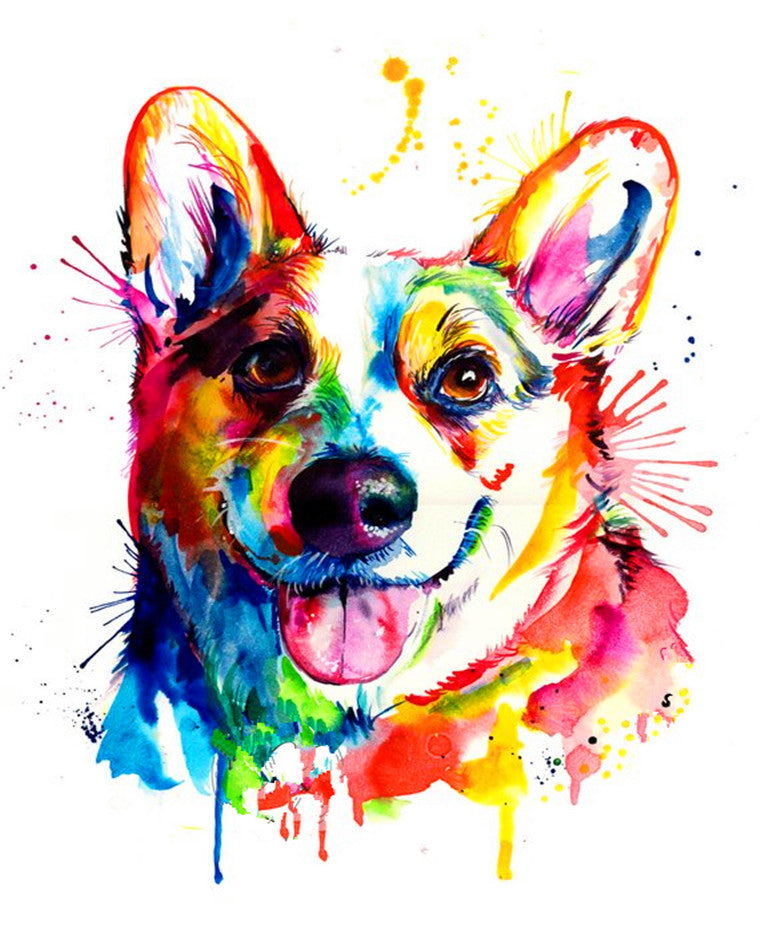 Lindo perrito colorido-helnee