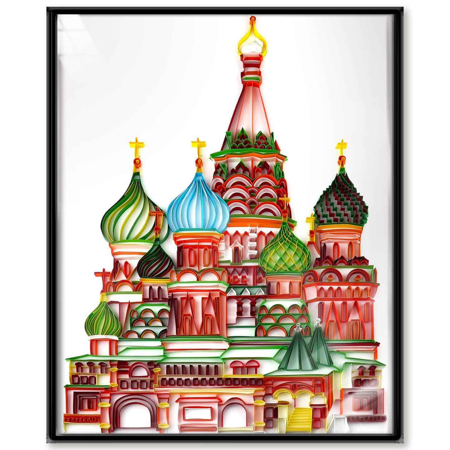 Kit de pintura de filigrana de papel - Catedral de St. Vasily ( 16*20inch )